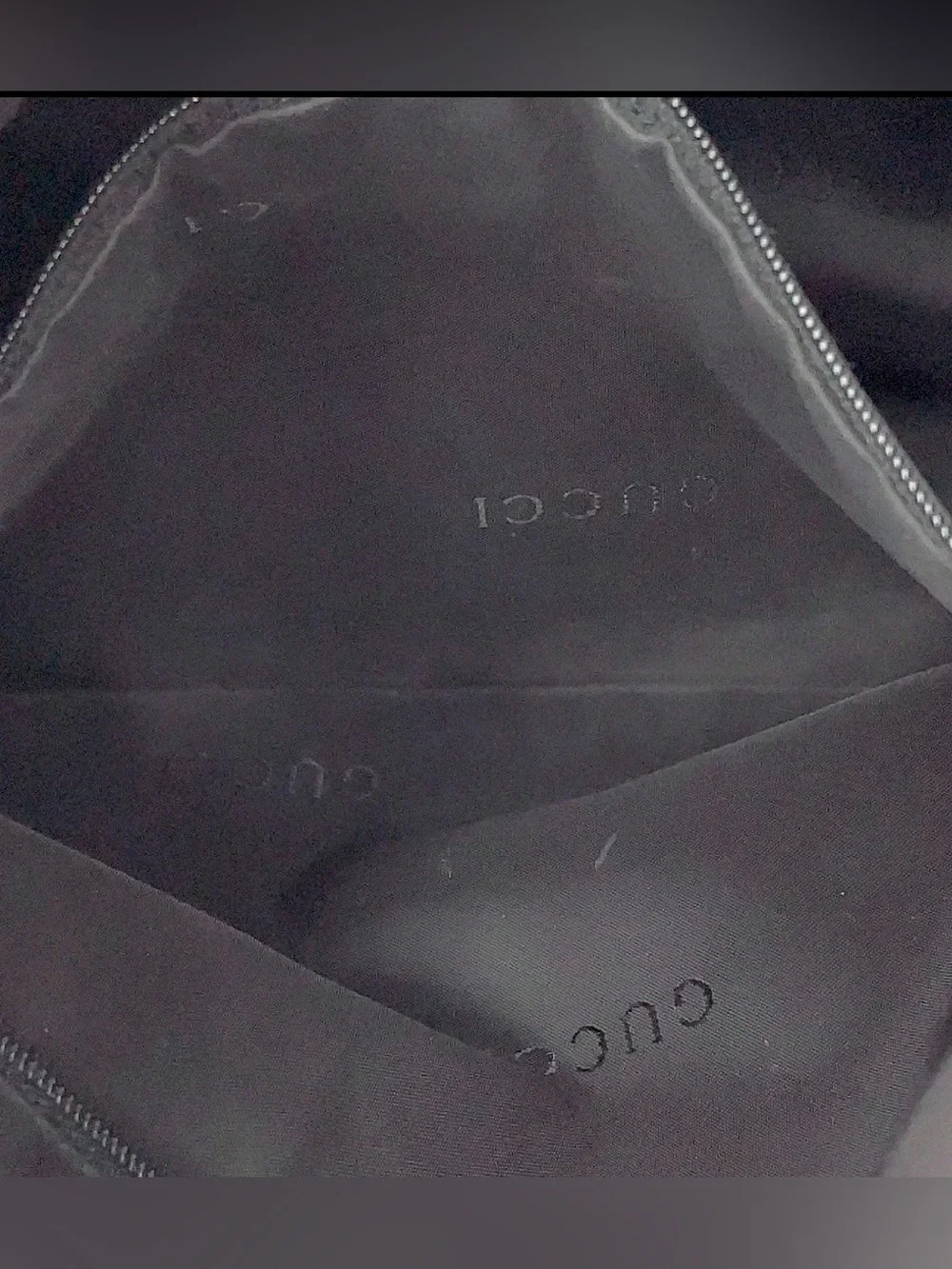 Gucci black nylon